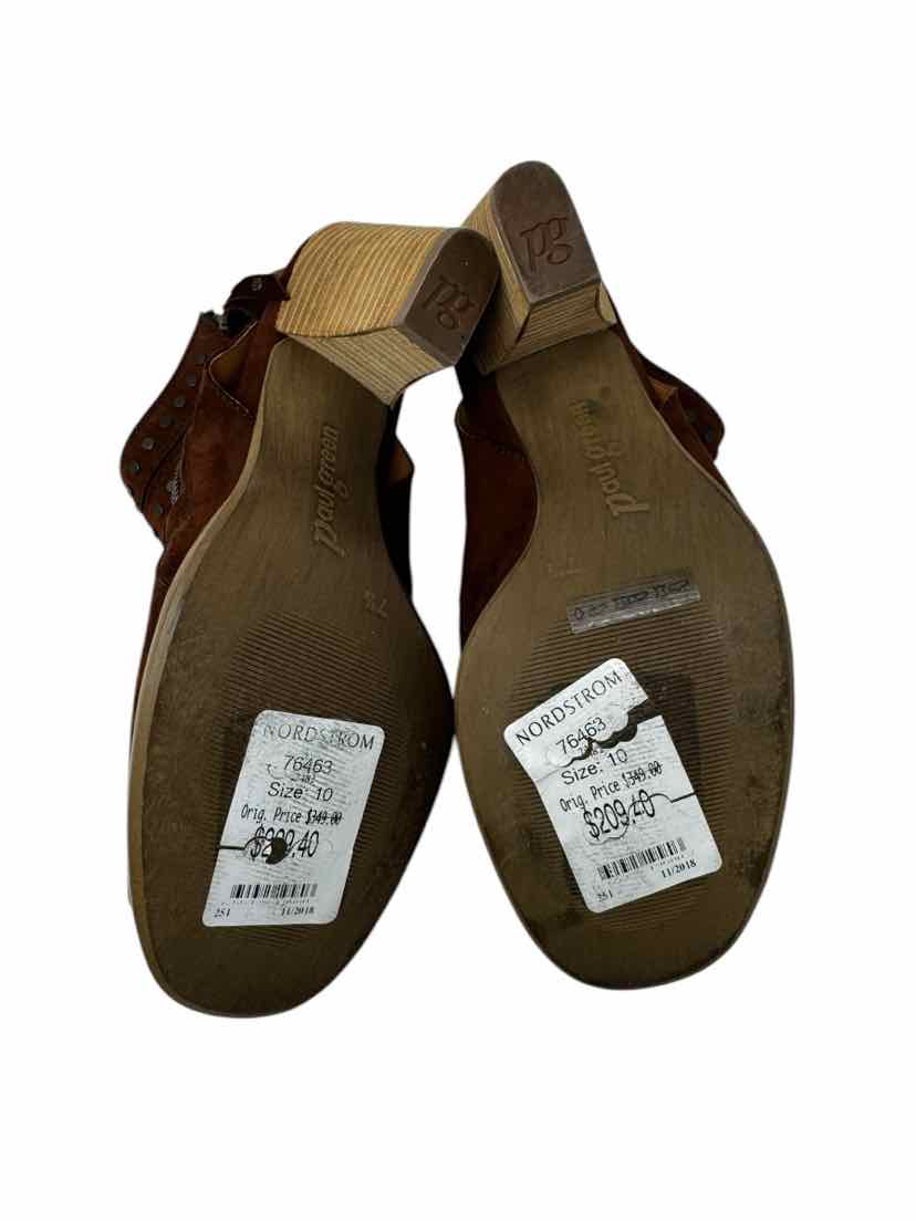 Shoe Size 10 PAUL GREEN Tan Suede Pumps