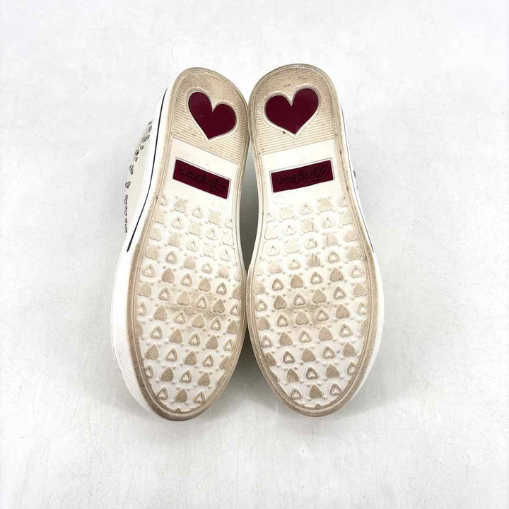 Shoe Size 7.5 BRIGHTON White Leather Sneakers