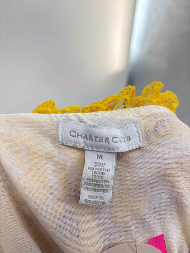 Size M CHARTER CLUB Yellow Shirt
