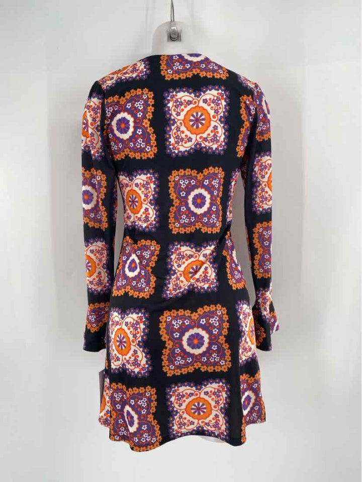 Size 6 Black Print Dress