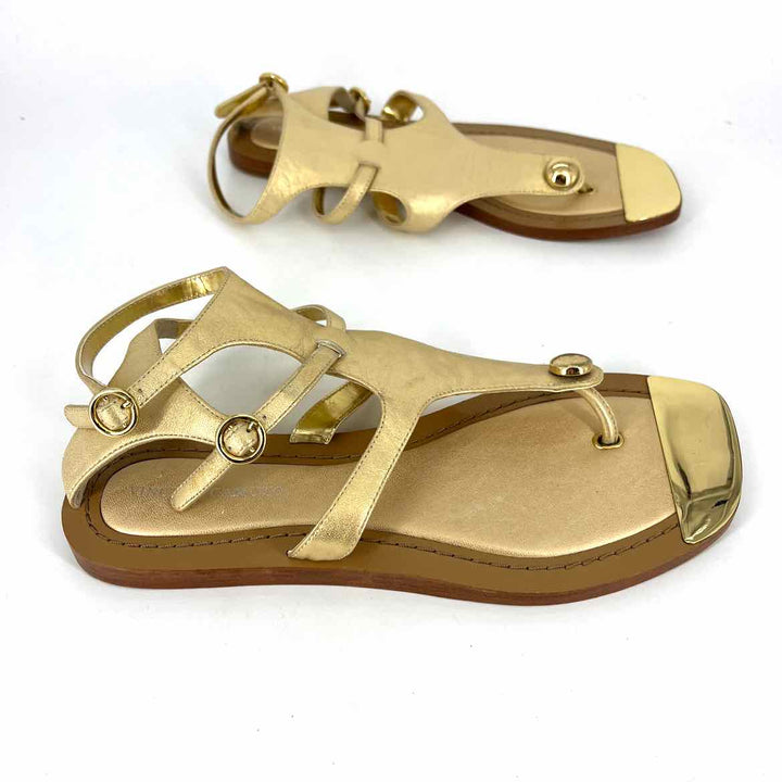 Shoe Size 6 Vince Camuto Gold Leather Sandals