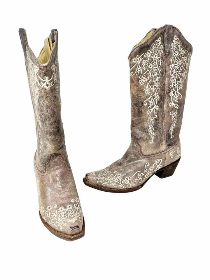 Shoe Size 9 CORRAL Tan Leather Boots