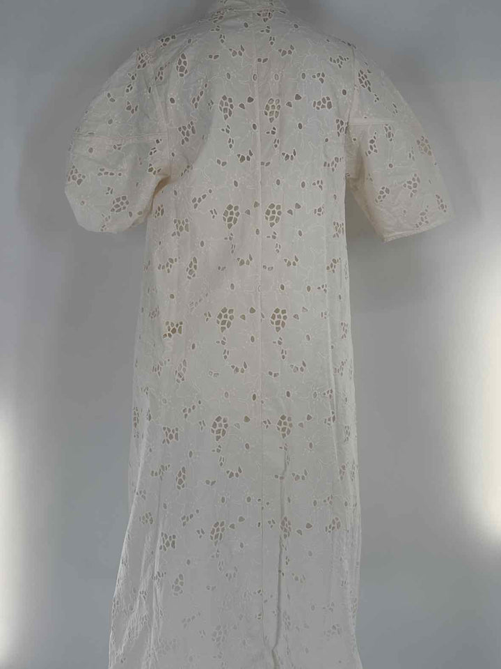 Size M EVERLANE Ivory Crochet Dress
