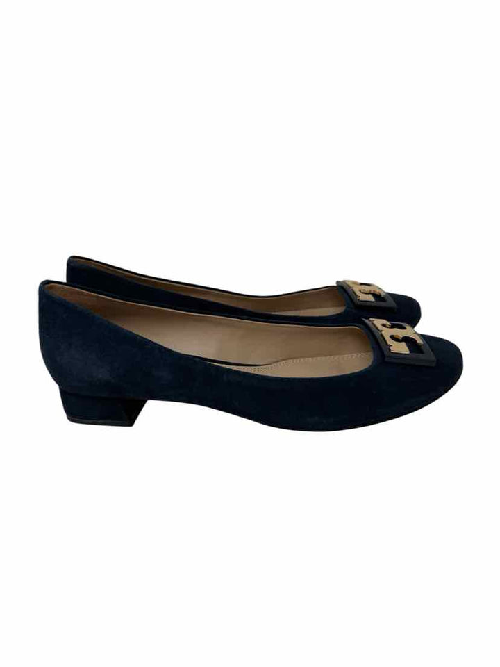 Shoe Size 8.5 Tory Burch Navy Suede Pumps