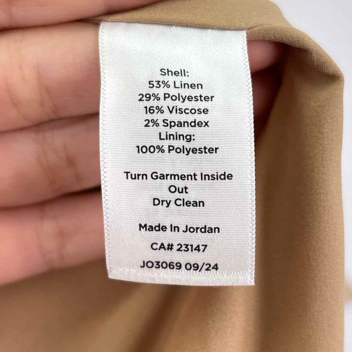 Size 10 Talbots TAN PRINT Blazer