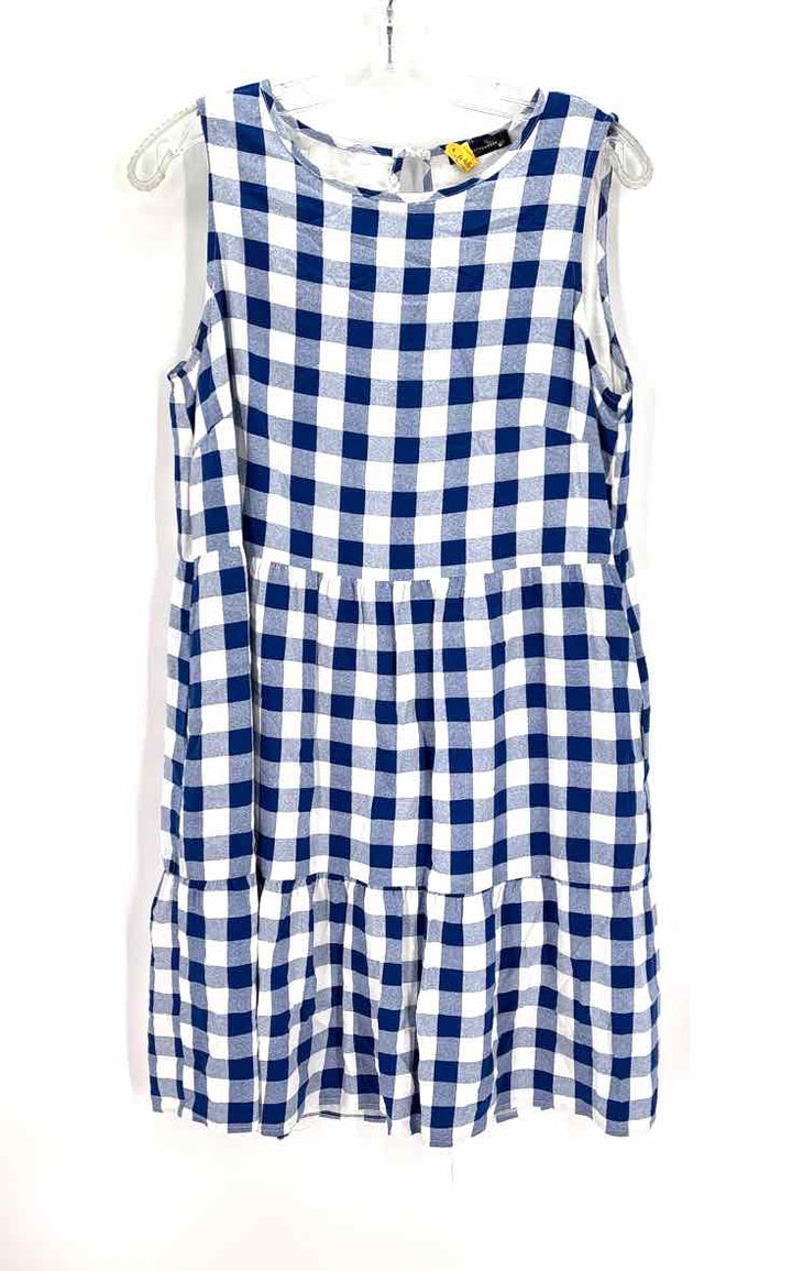 Size M Blue Print Dress