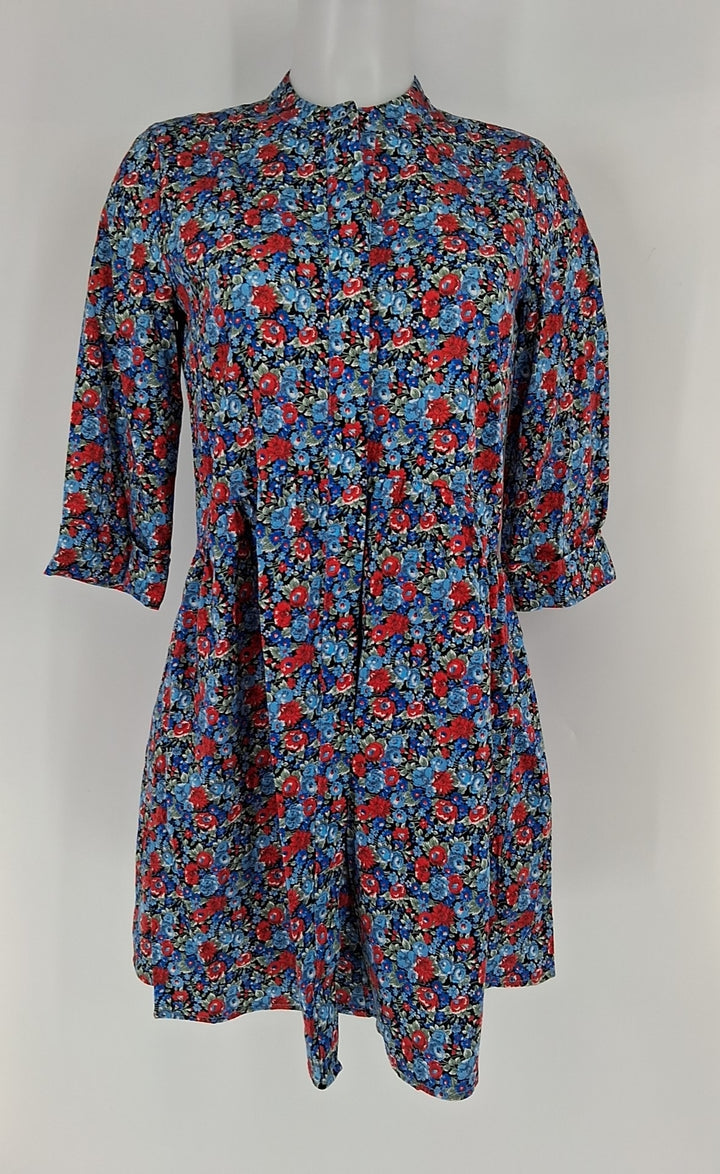 Size S TUCKERNUCK Blue Print Dress
