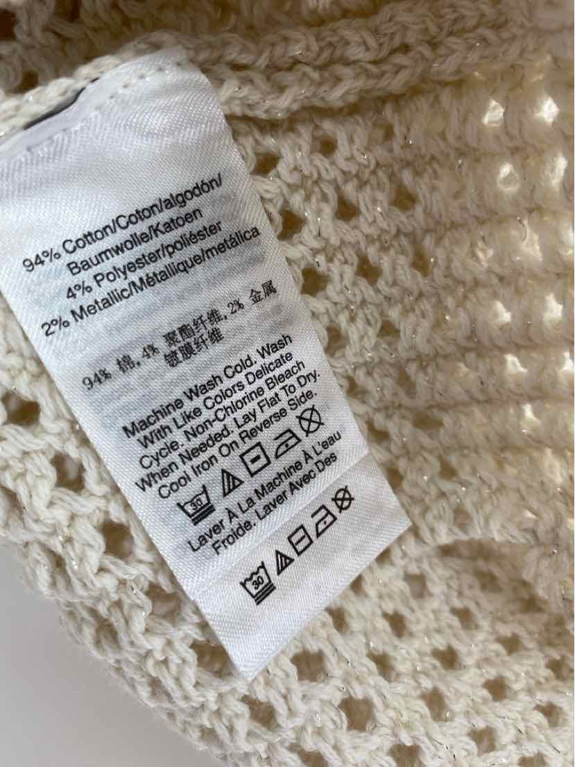 Size M DKNY Ivory Knit Sweater