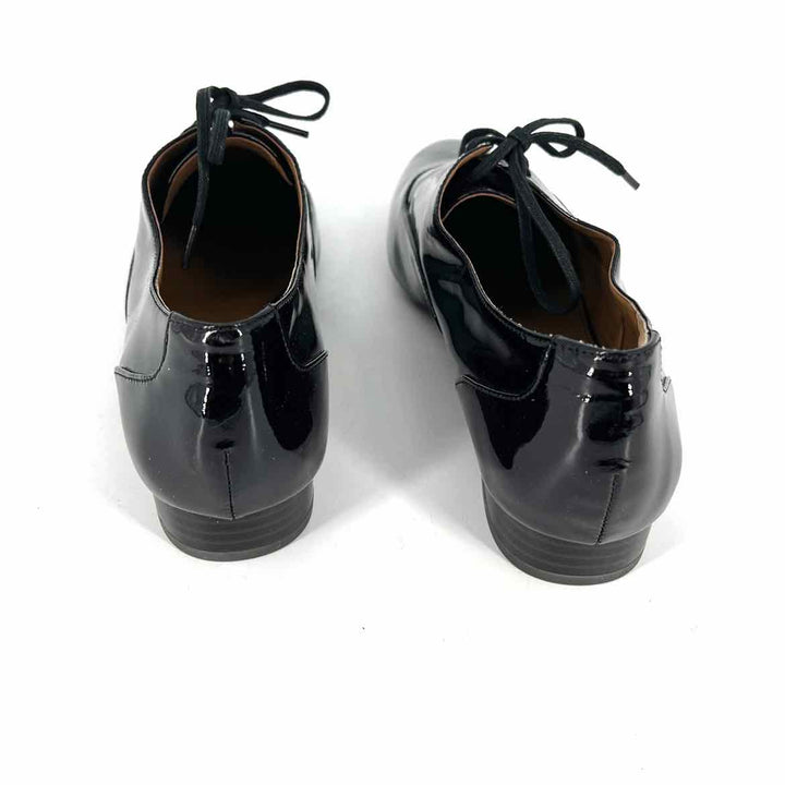 Shoe Size 7.5 Banana Republic Black PATENT Flats