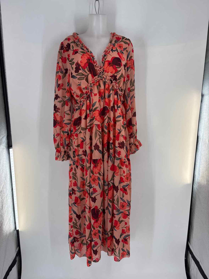 Size XXL PINK PRINT Dress