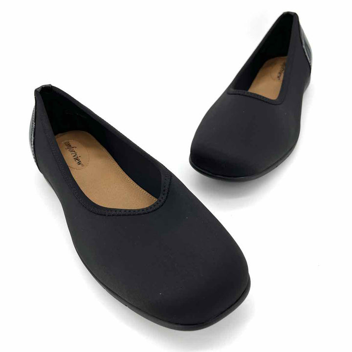 Shoe Size 12 COMFORT Black Flats