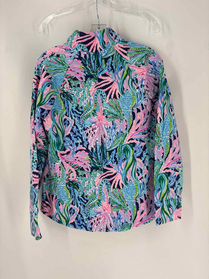Size M Lilly Pulitzer Blue Print Sweater