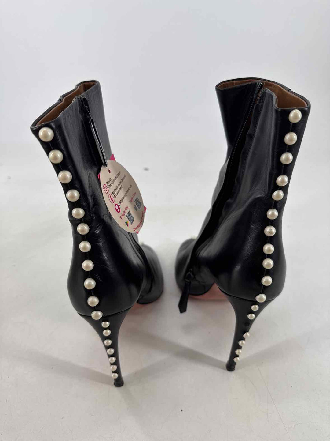 Shoe Size 38 AQUAZZURA Black Leather Boots