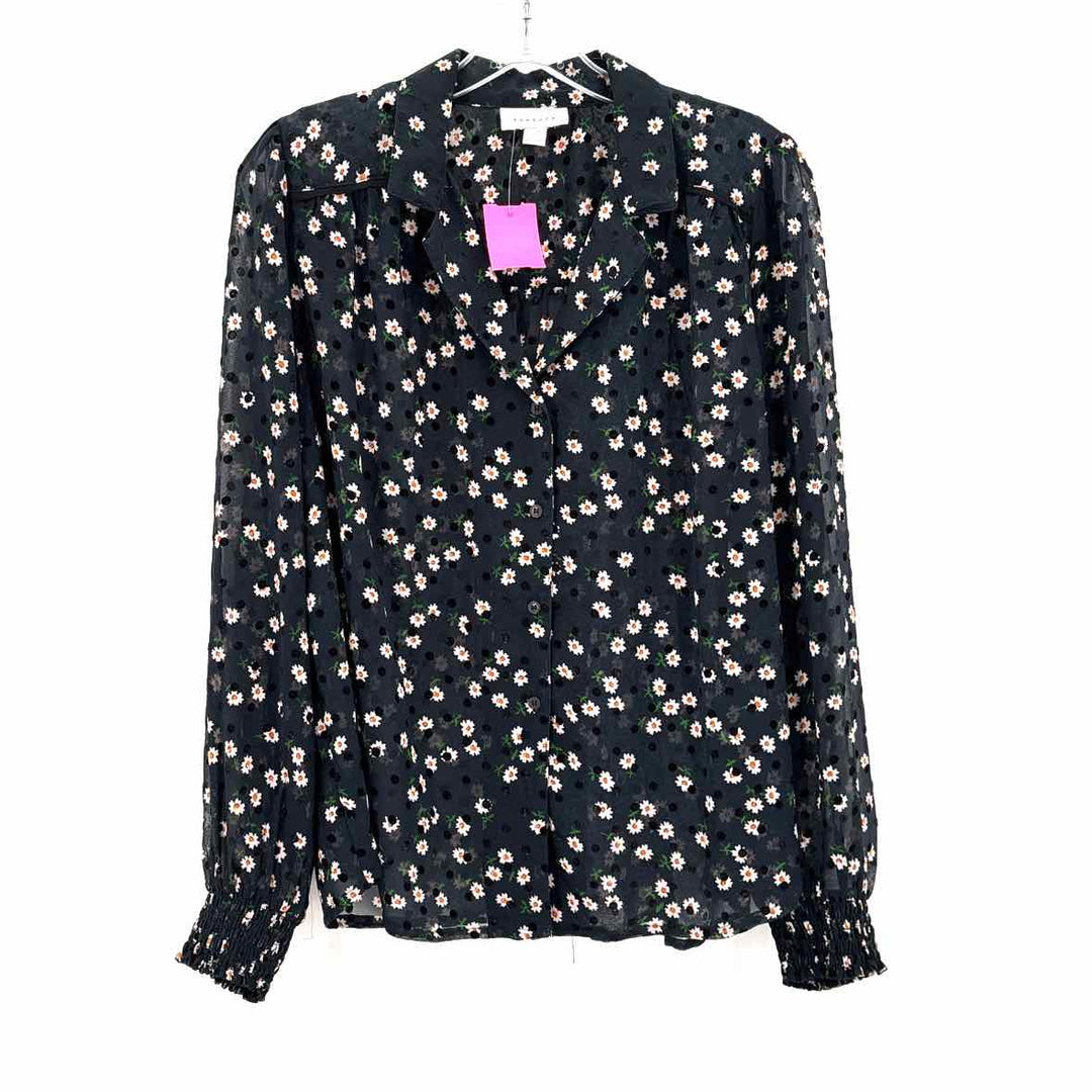 Size 8 TOPSHOP Navy Shirt