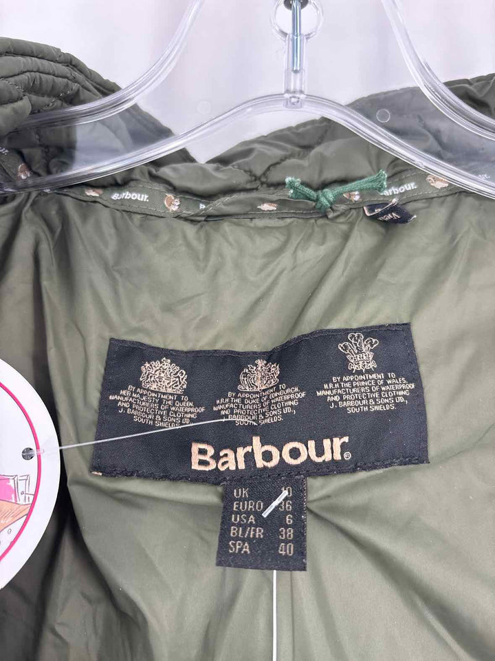 Size 6 BARBOUR Olive Jacket