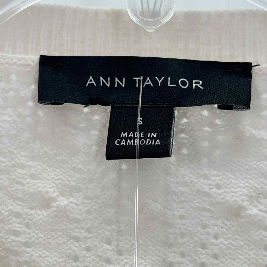 Size S Ann Taylor Ivory Cardigan