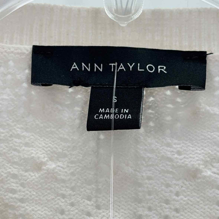 Size S Ann Taylor Ivory Cardigan