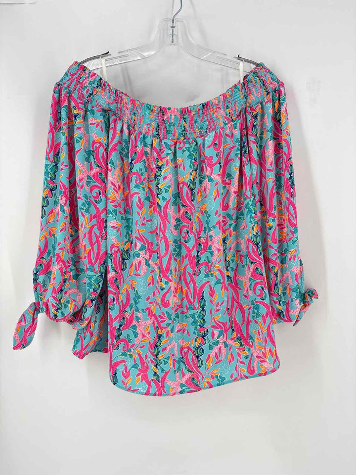 Size M Lilly Pulitzer Teal Shirt