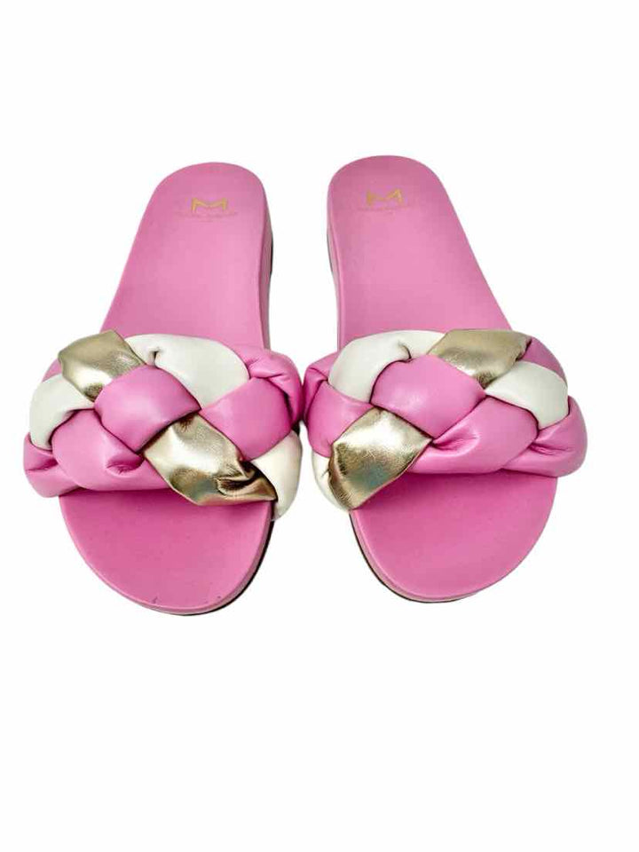 Shoe Size 7 MARC FISHER Pink Leather Sandals