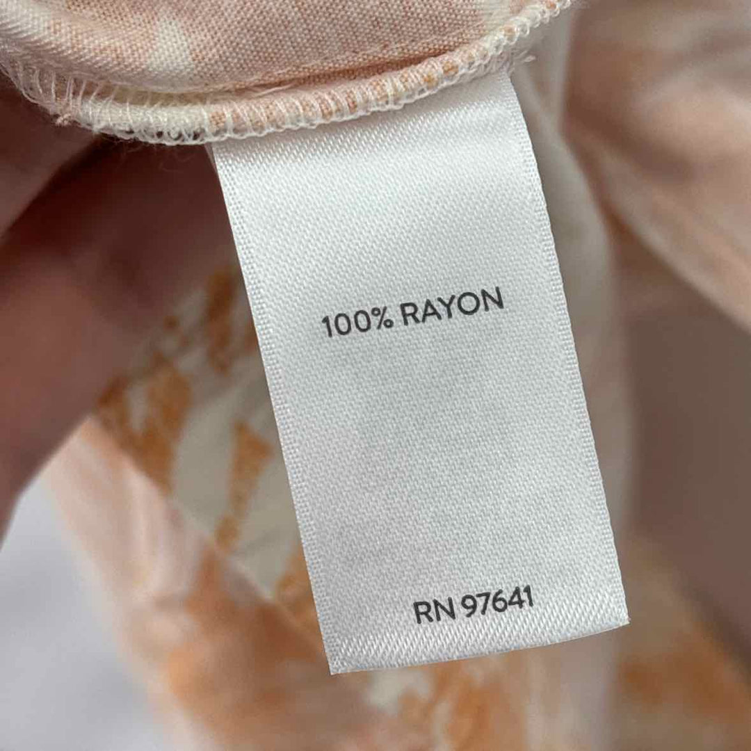 Size M J JILL ORANGE PRINT Pants