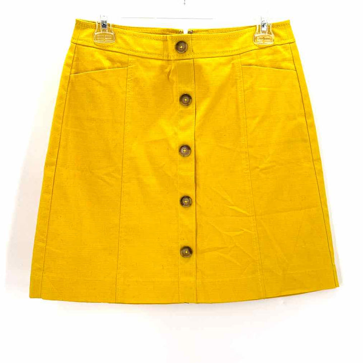 Size 4 LOFT Yellow Skirt