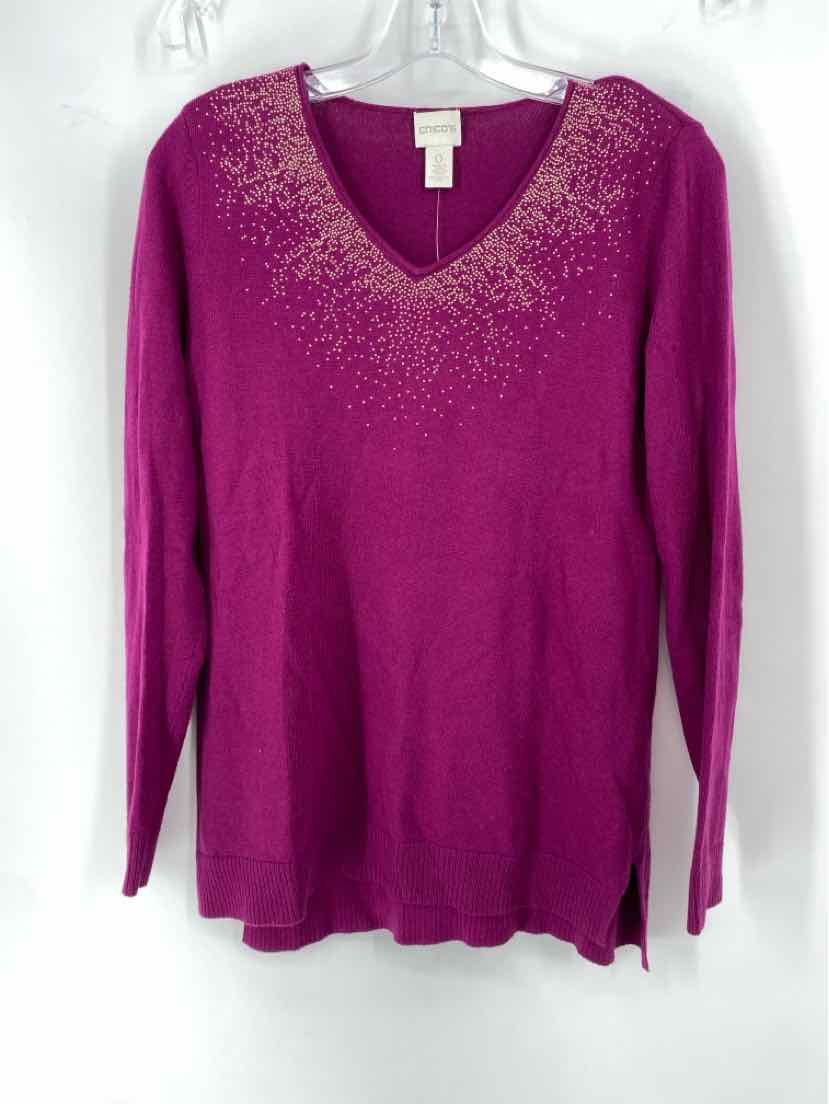 Size S Chico's Magenta Sweater