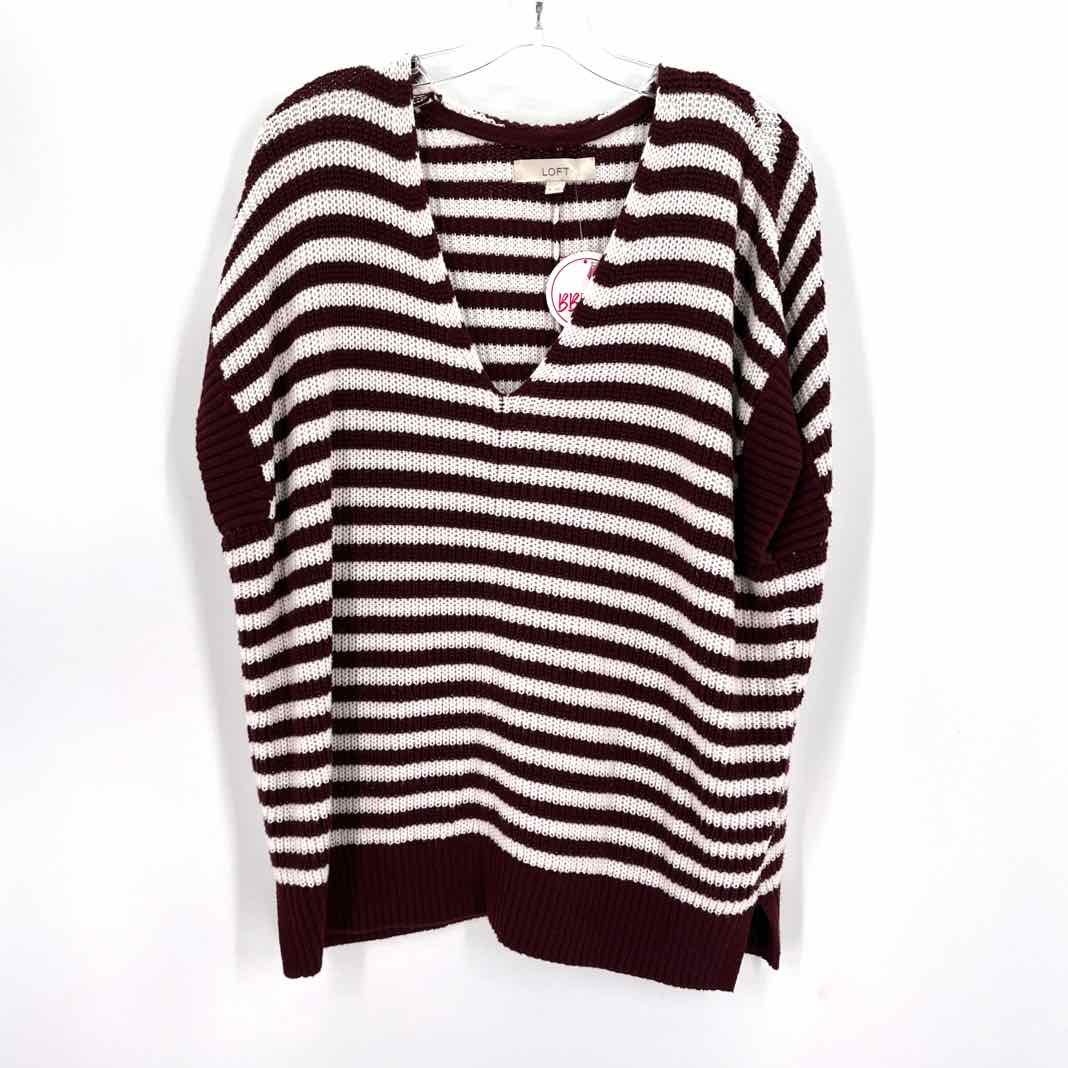 Size M Ann Taylor Burgundy Sweater