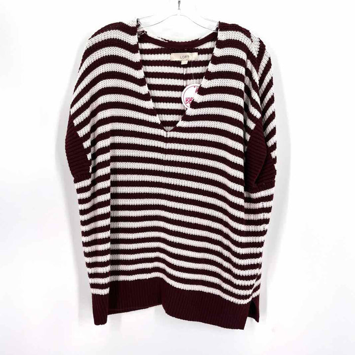 Size M Ann Taylor Burgundy Sweater