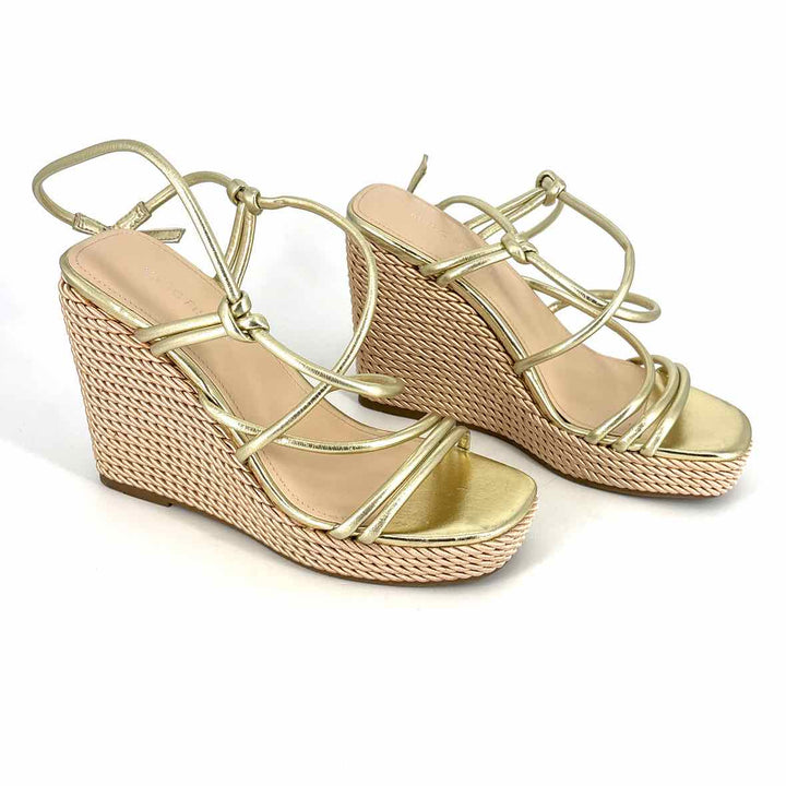 Shoe Size 7.5 MARC FISHER Gold Sandals