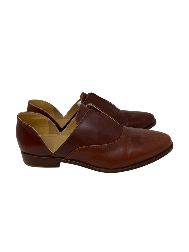 Shoe Size 10 Burgundy Leather Loafers