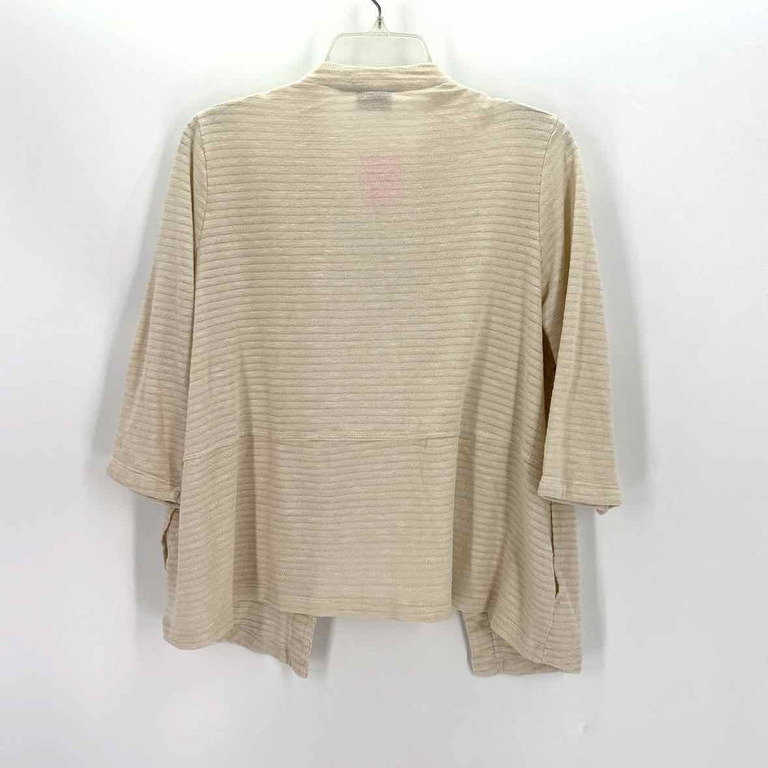 Size 1X KIM ROGERS Ivory Jacket