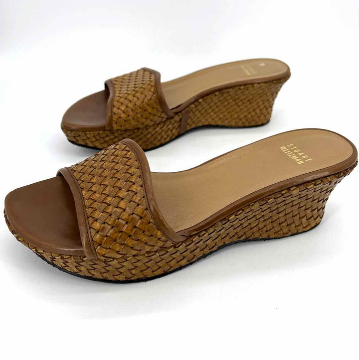 Shoe Size 9 Stuart Weitzman Camel Wedge