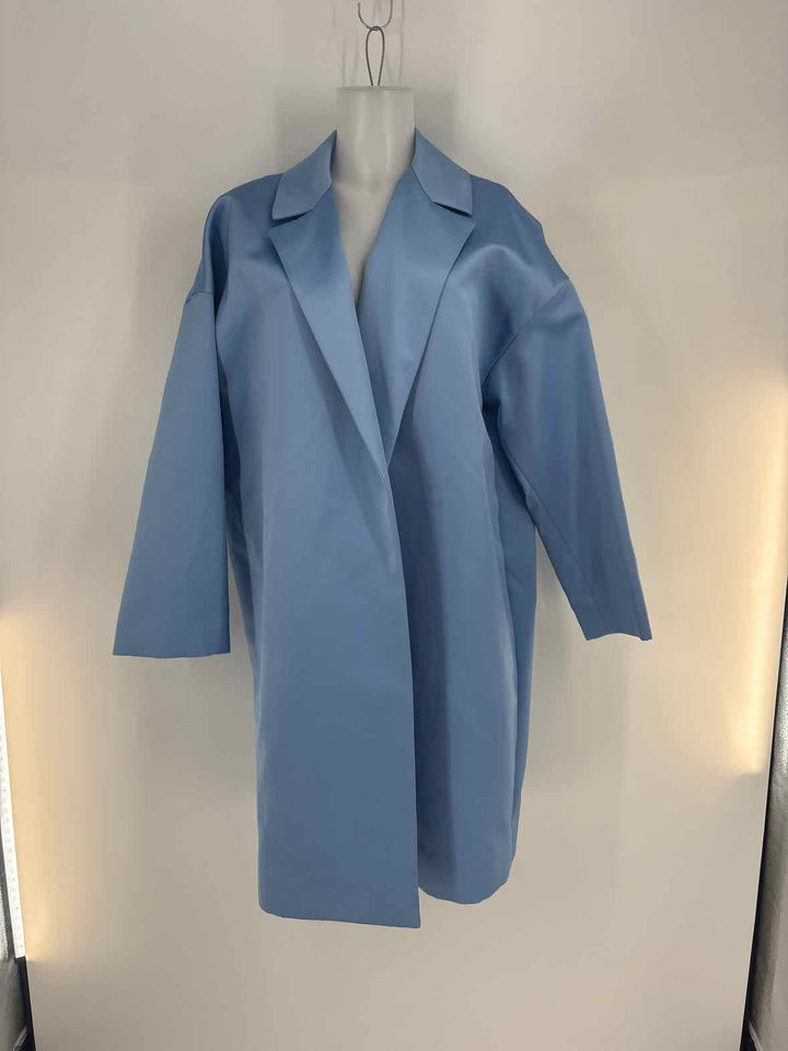 Size M/L LAFAYETTE Blue Sateen Blazer