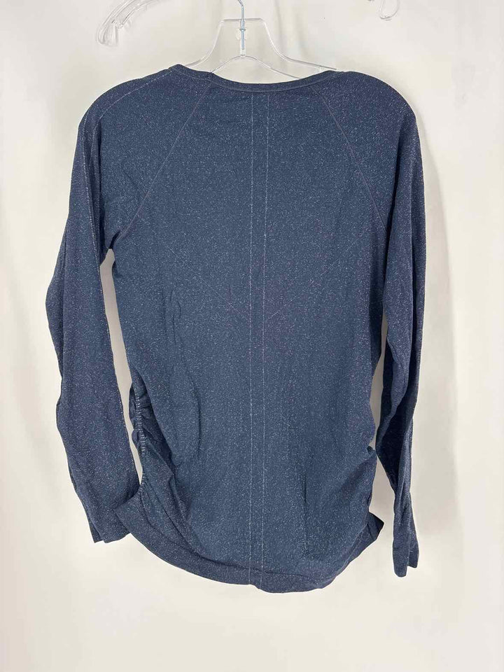 Size L Athleta Navy Print Shirt