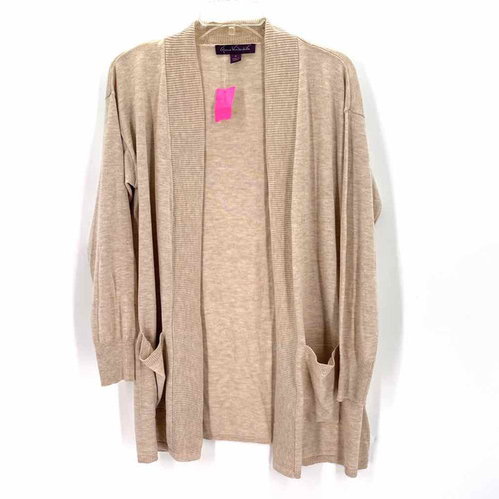 Size M GLORIA VANDERBUILT Oatmeal Knit Sweater