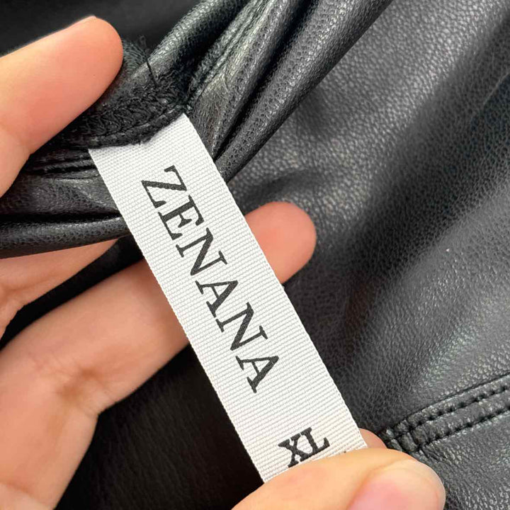 Size XL ZENANA Black Faux Leather Leggings