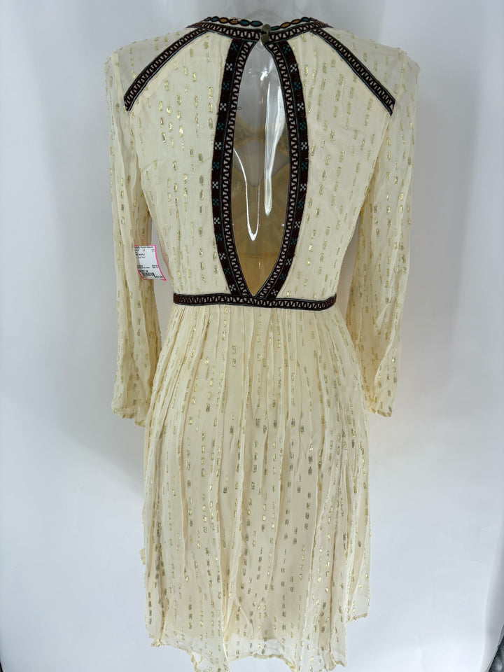 Size M FREE PEOPLE Tan Knit Dress