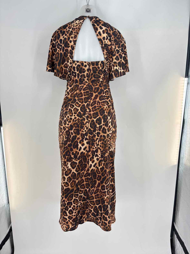 Size XS EXPRESS Brown Print Dress