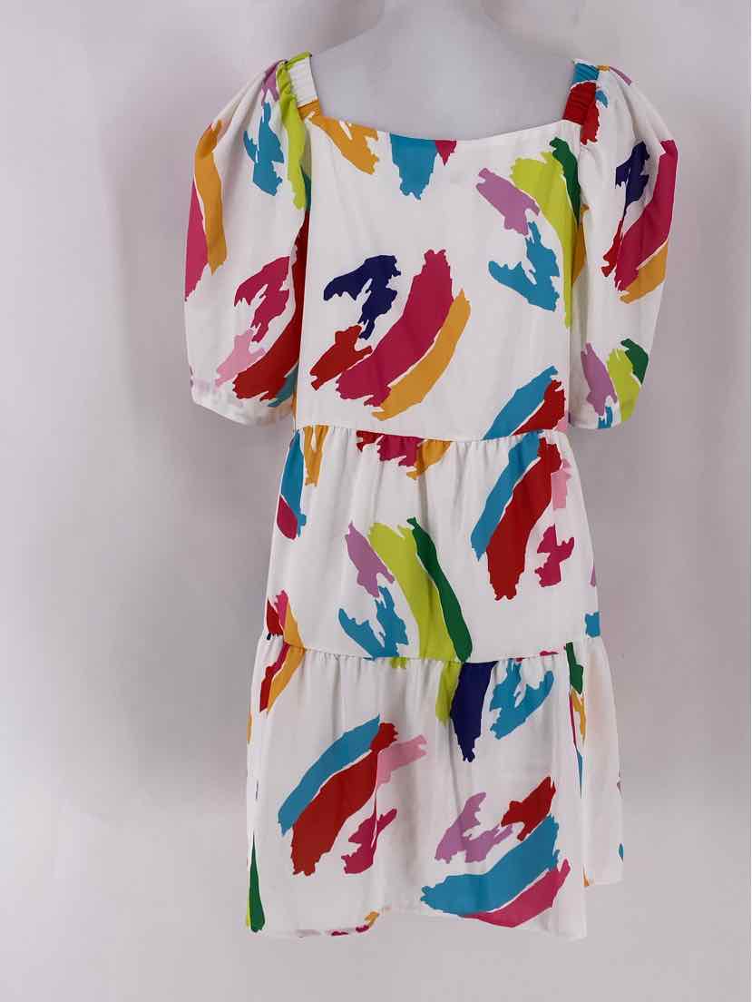 Size XL CROSBY White Print Dress