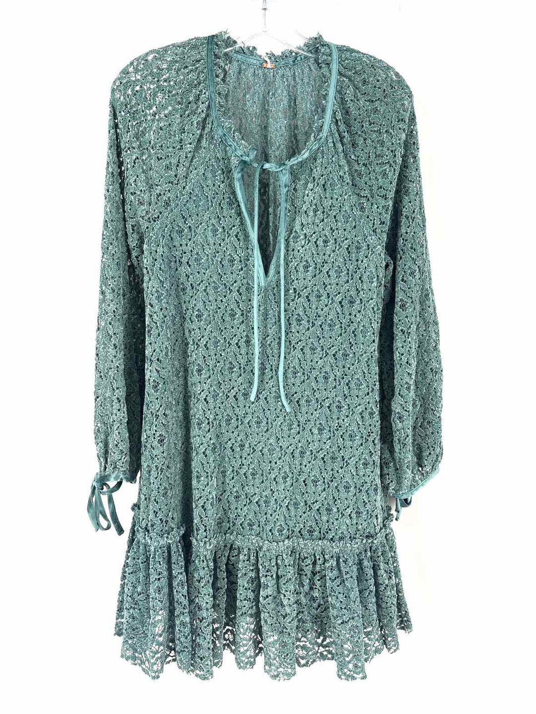 Size M FREE PEOPLE Green Dress