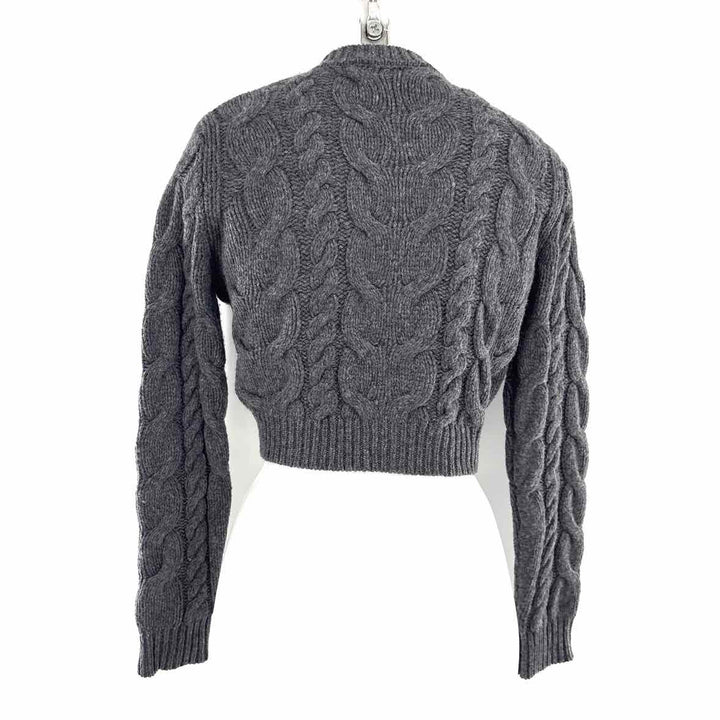 Size S FRAME Gray Knit Cardigan