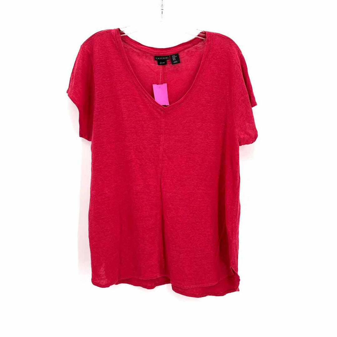 Size XL TAHARI Red Shirt