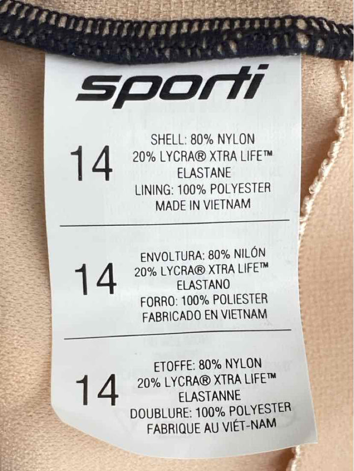 Size 14 Yellow Swimsuit