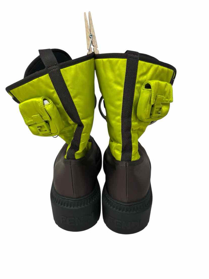 Shoe Size 4 Fendi Lime Green Luxury - Boots