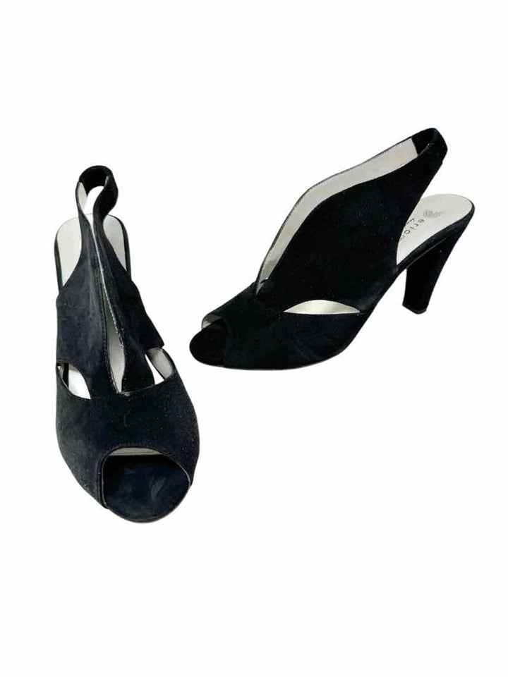 Shoe Size 11 Black Suede Pumps