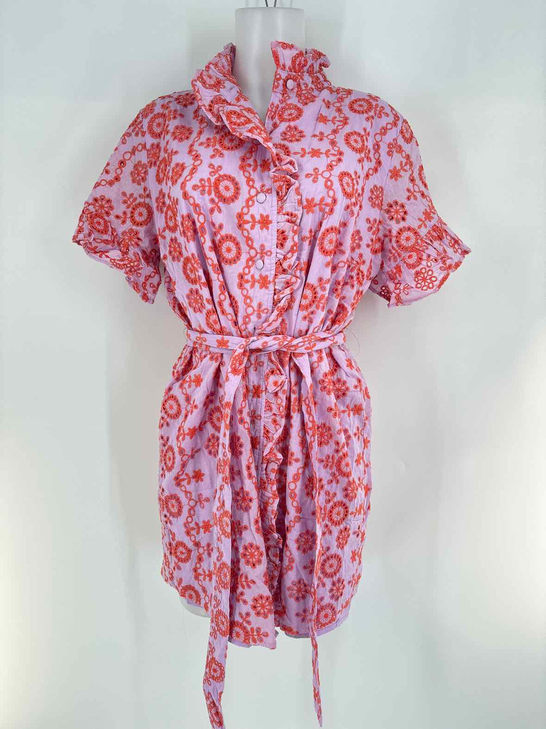 Size XL ABBEY GLASS Purple Print Dress