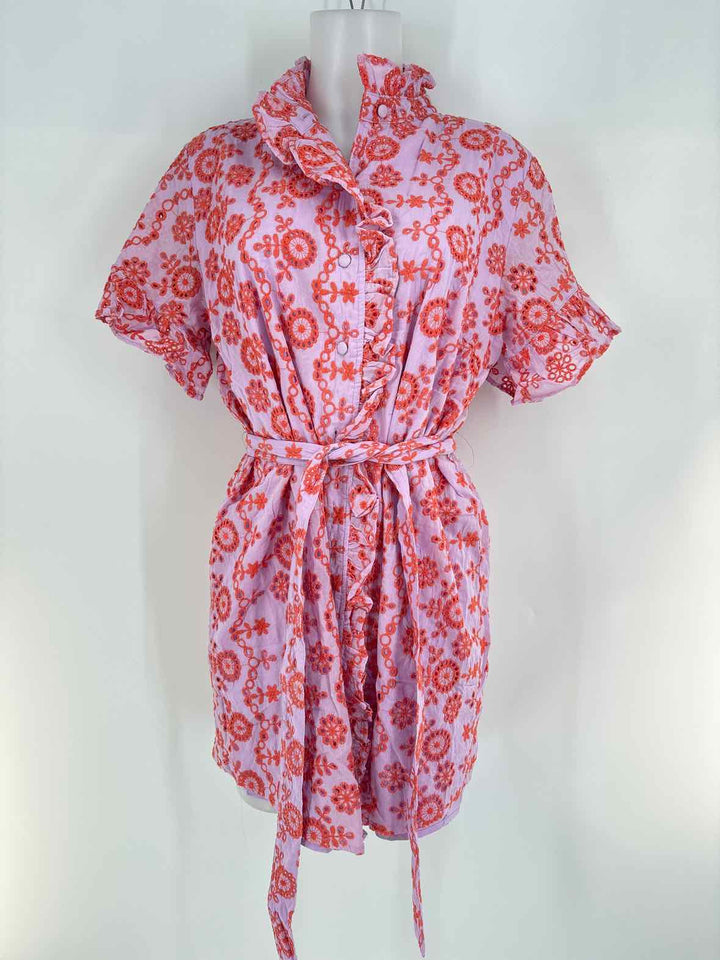 Size XL ABBEY GLASS Purple Print Dress