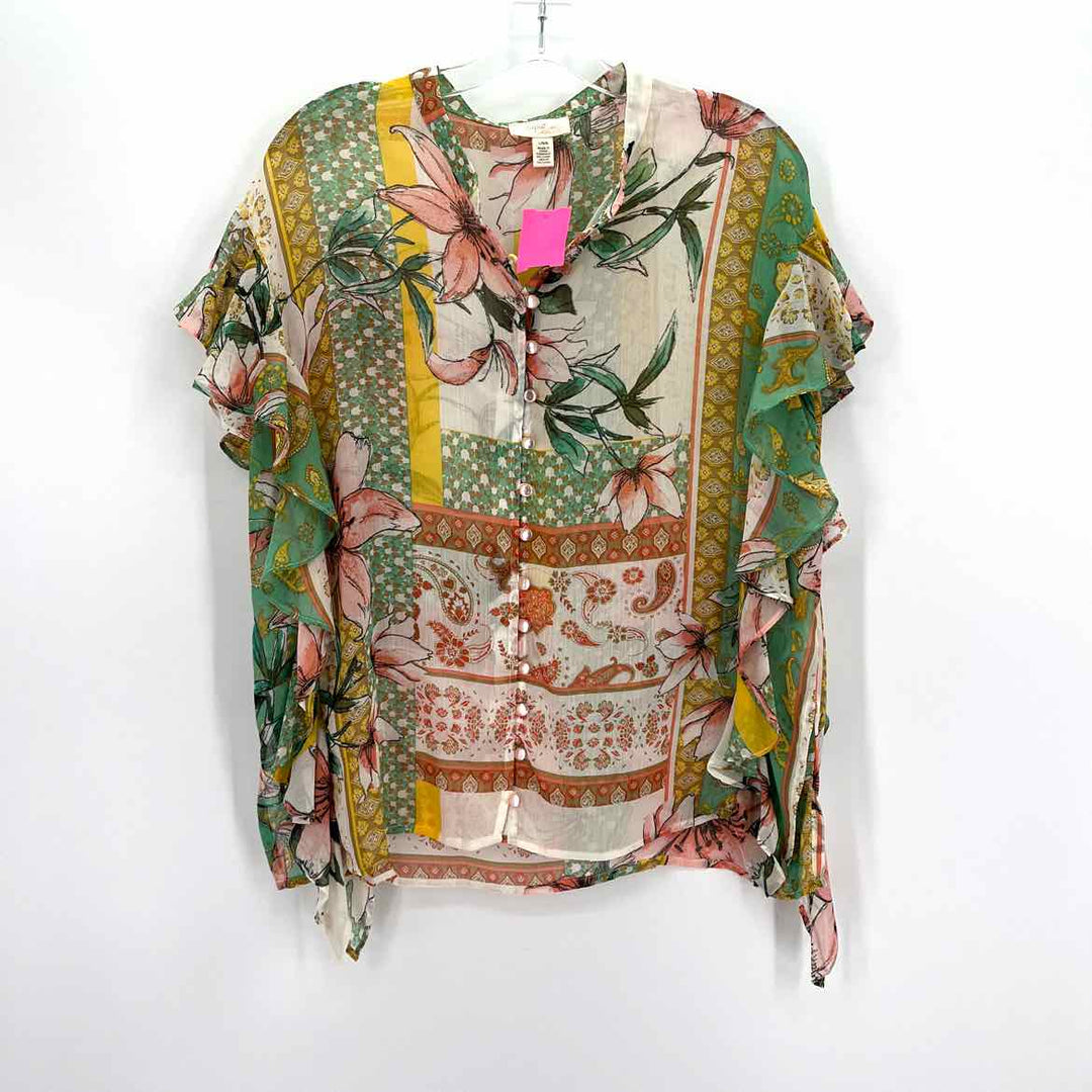 Size L CUPIO Multi-Color Shirt