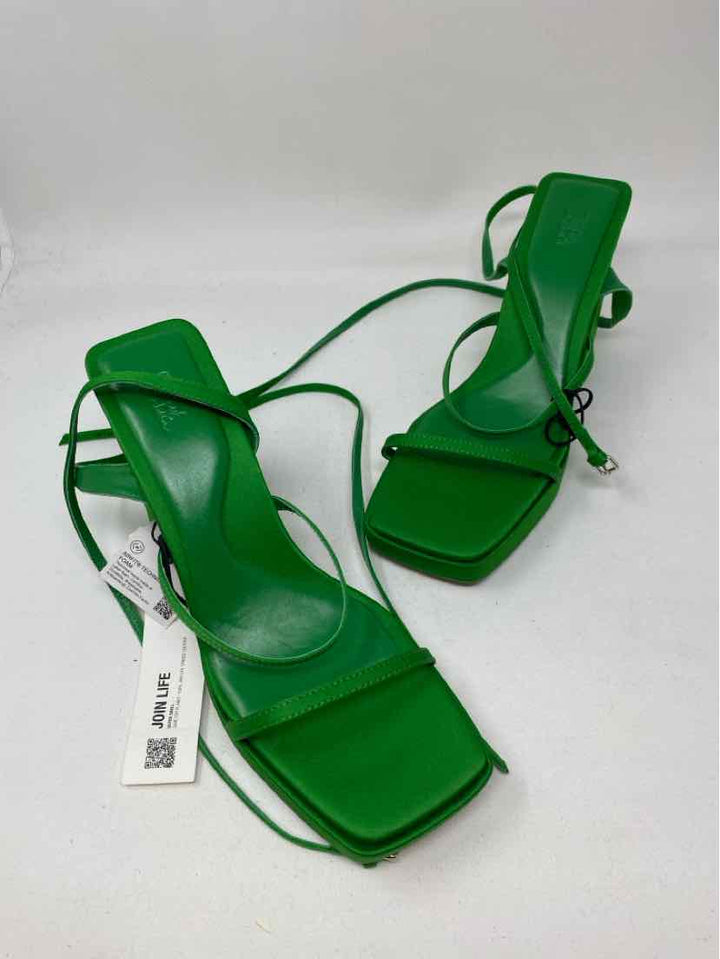 Shoe Size 42 ZARA Green Sandals