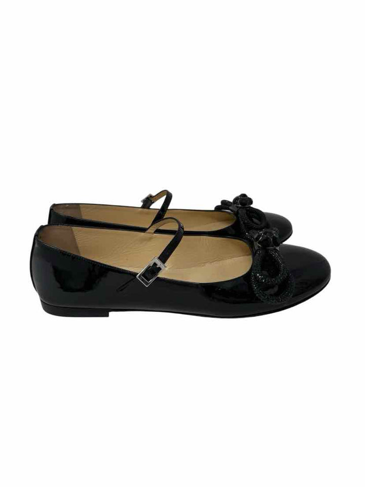 Shoe Size 39.5 Black PATENT Flats